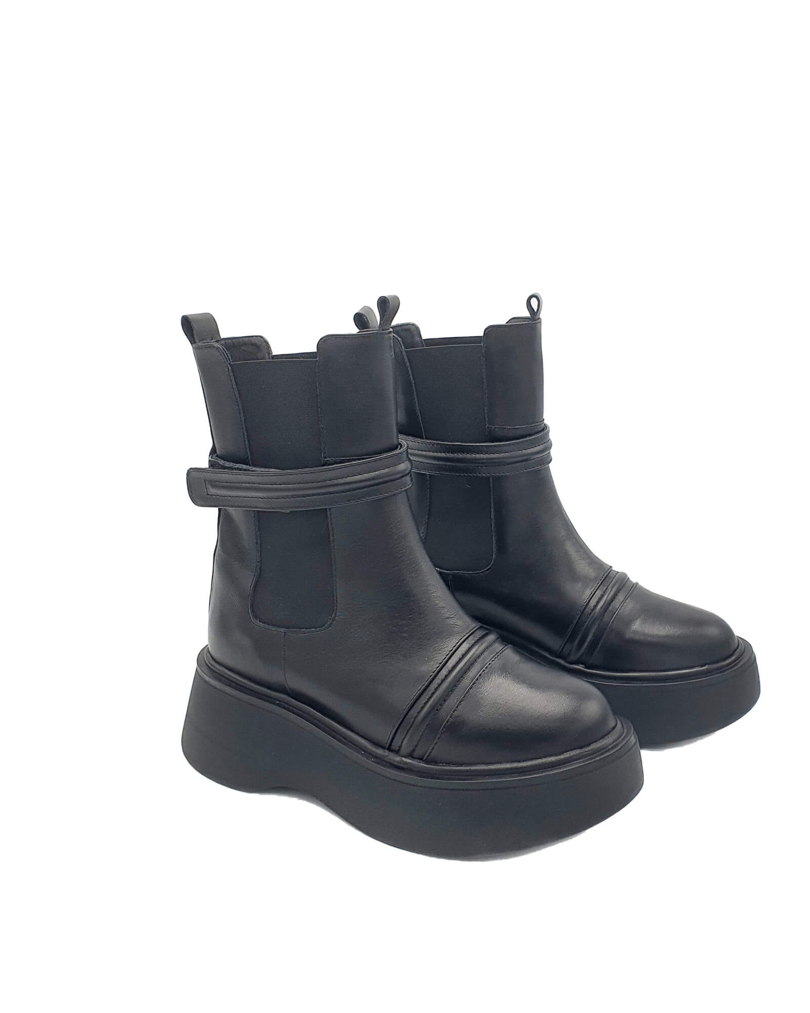 Ghete din piele naturala Namibia Black