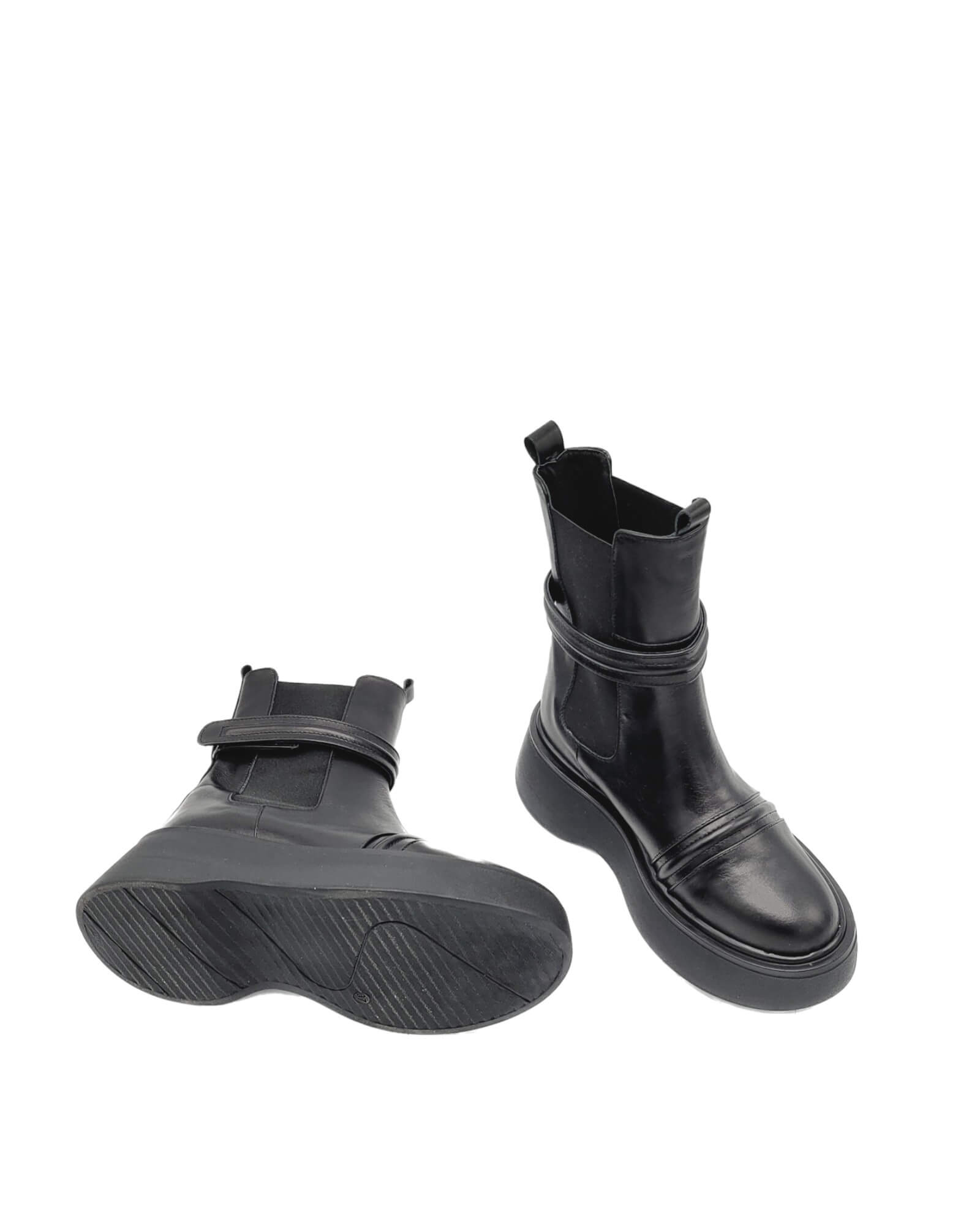 Ghete din piele naturala Namibia Black