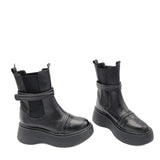 Ghete din piele naturala Namibia Black
