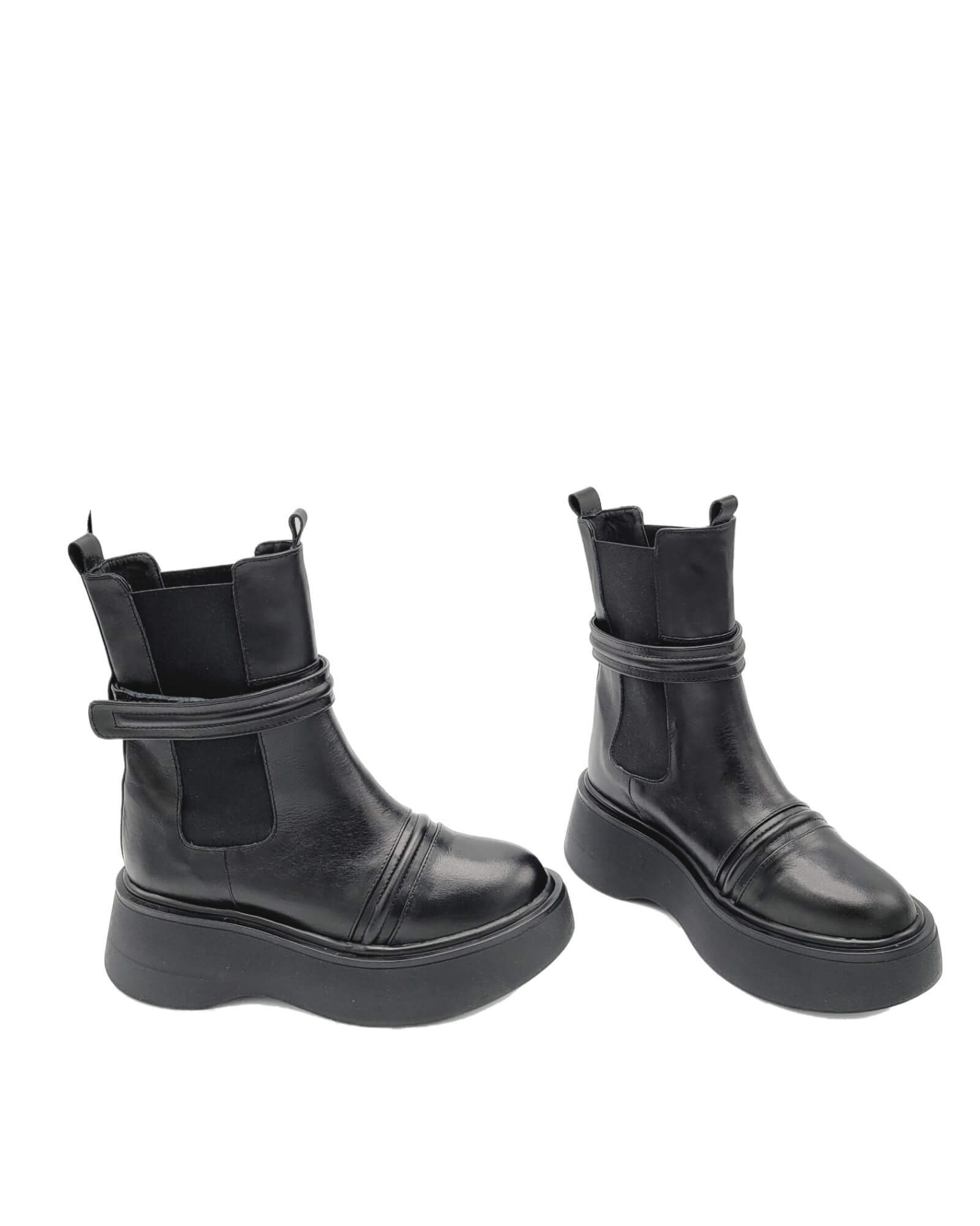 Ghete din piele naturala Namibia Black