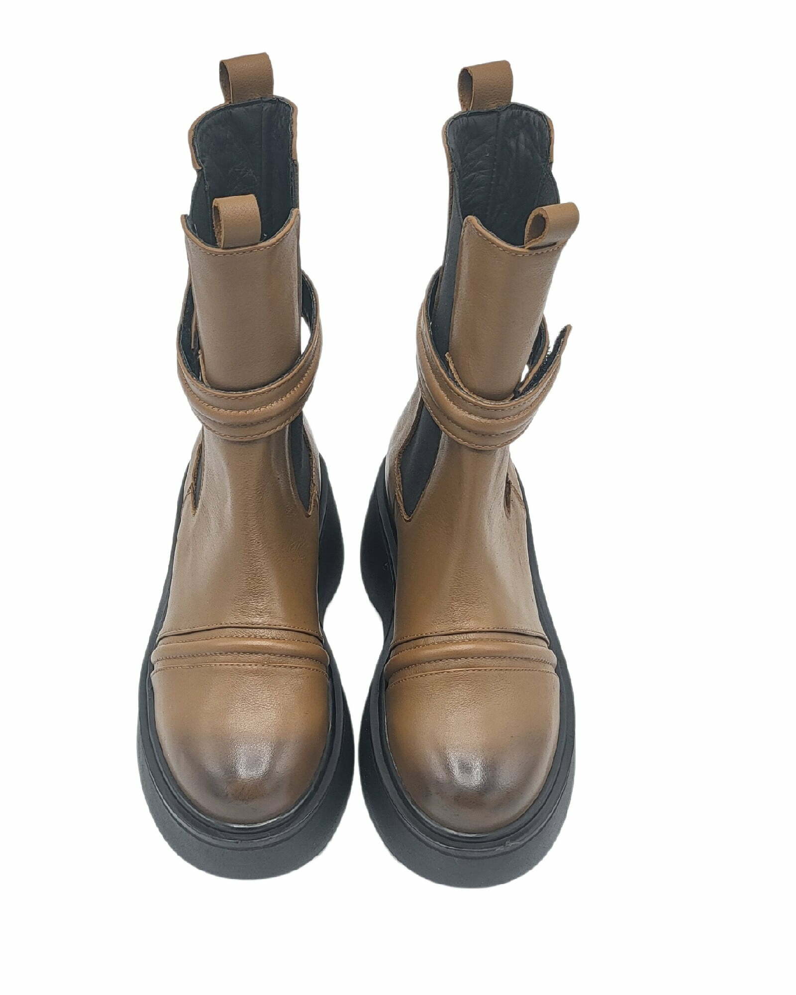 Ghete din piele naturala taupe Namibia