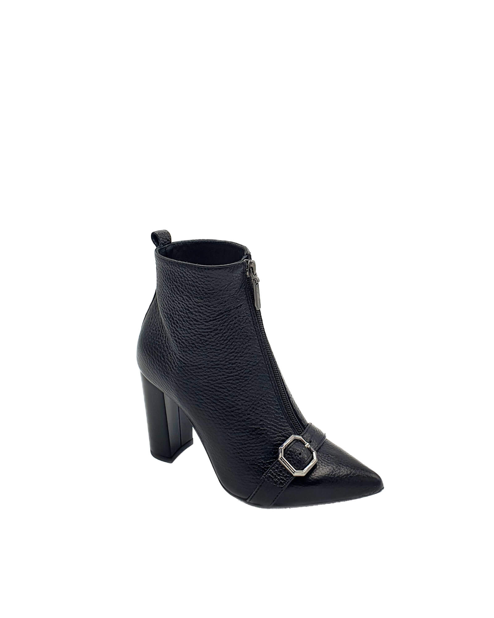 Ghete elegante Alberta Black cu catarama