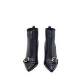 Ghete elegante Alberta Black cu catarama