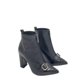 Ghete elegante Alberta Black cu catarama