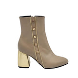 Ghete elegante cu accesorii PF0166-23 cappuccino