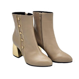 Ghete elegante cu accesorii PF0166-23 cappuccino