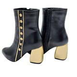 Ghete elegante cu accesorii PF0166-23 negru