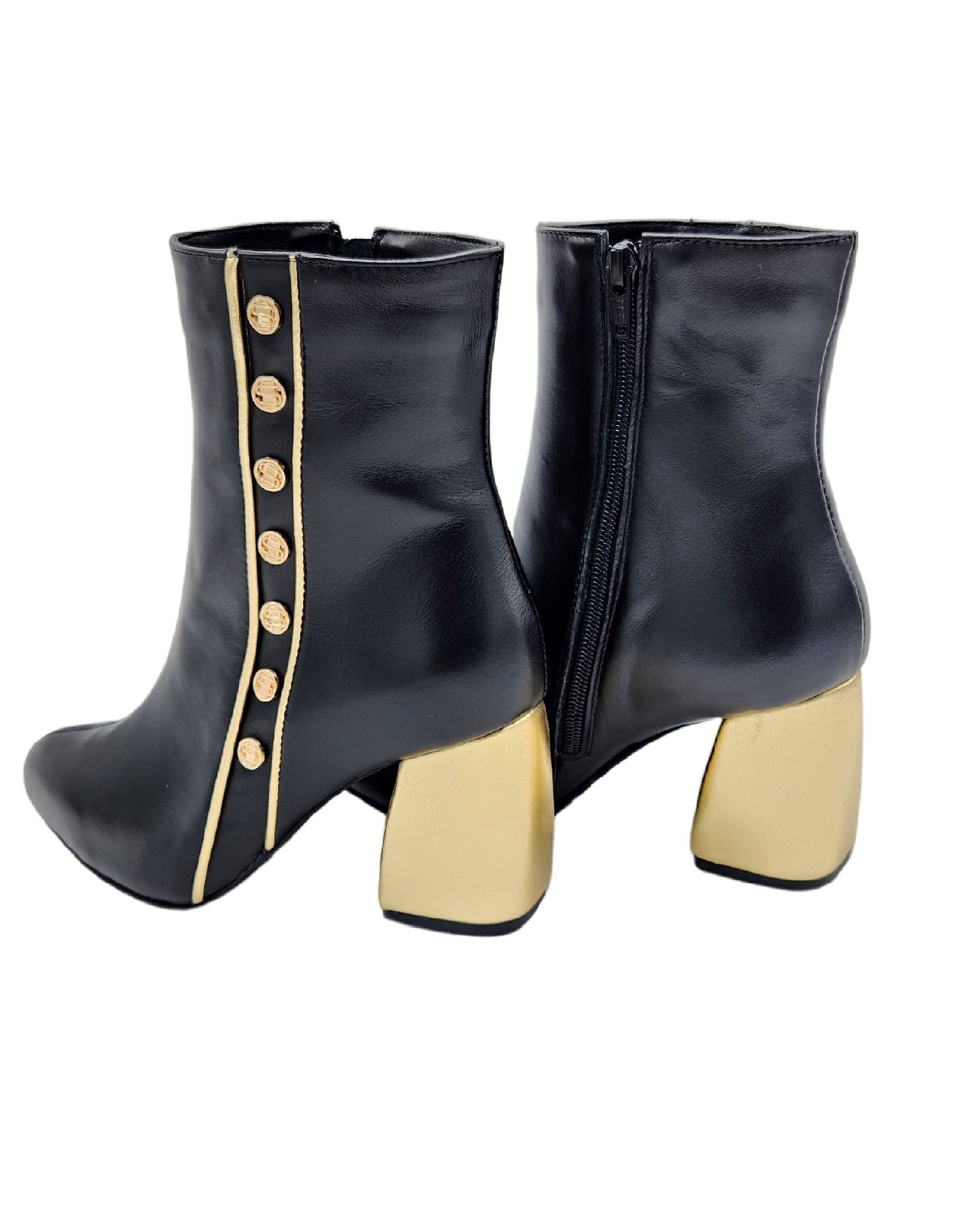 Ghete elegante cu accesorii PF0166-23 negru