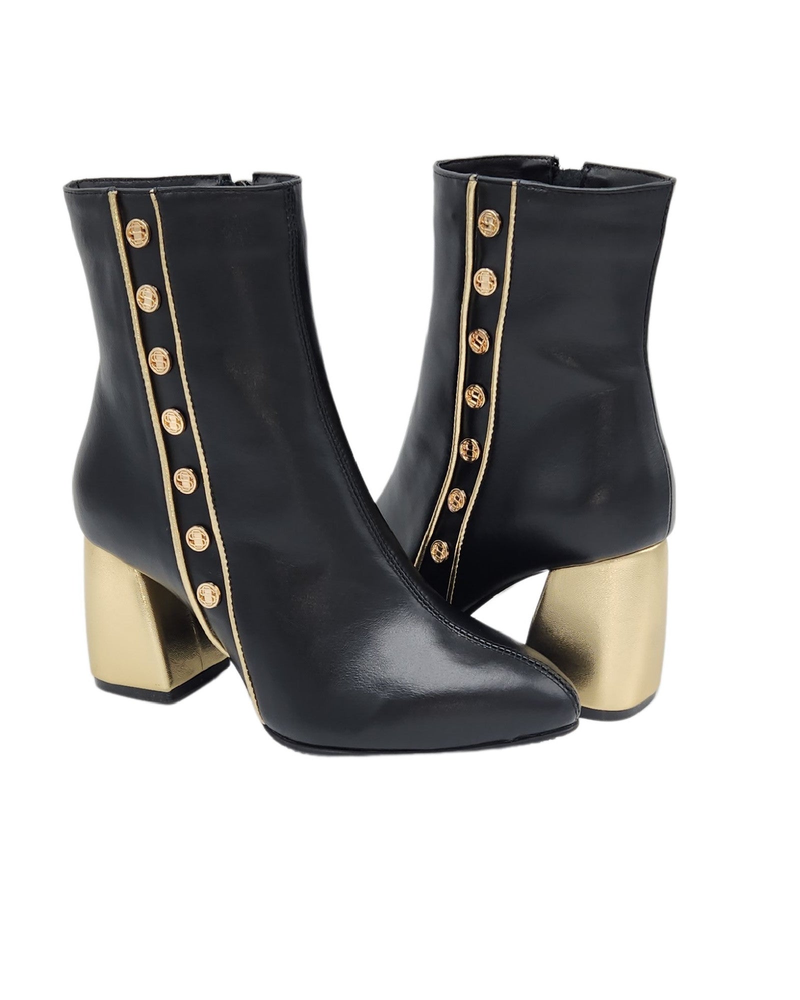 Ghete elegante cu accesorii PF0166-23 negru