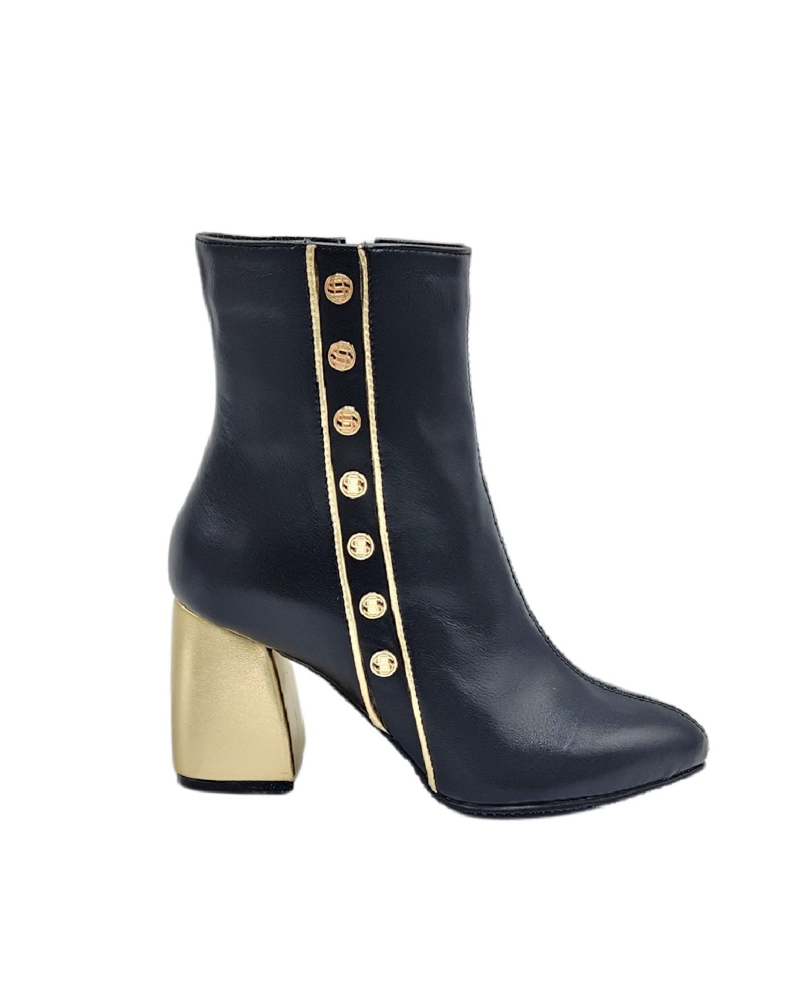 Ghete elegante cu accesorii PF0166-23 negru
