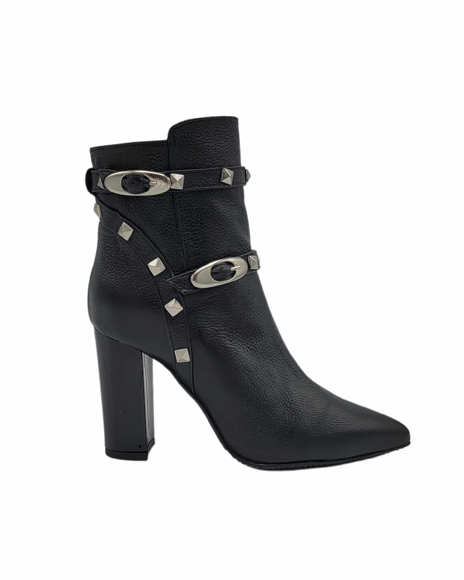 Ghete elegante cu accesorii PF0308-6 negru