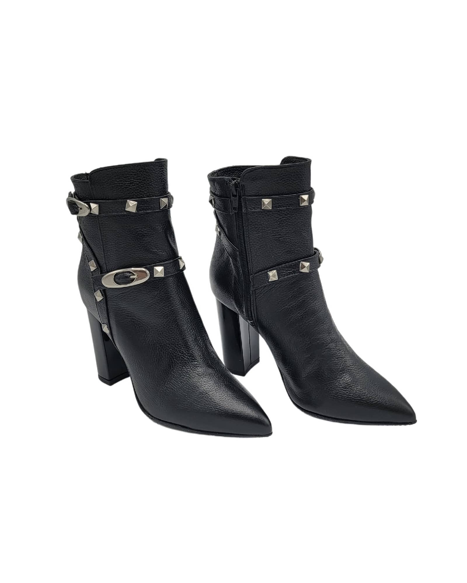 Ghete elegante cu accesorii PF0308-6 negru