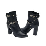Ghete elegante cu accesorii PF0308-6 negru