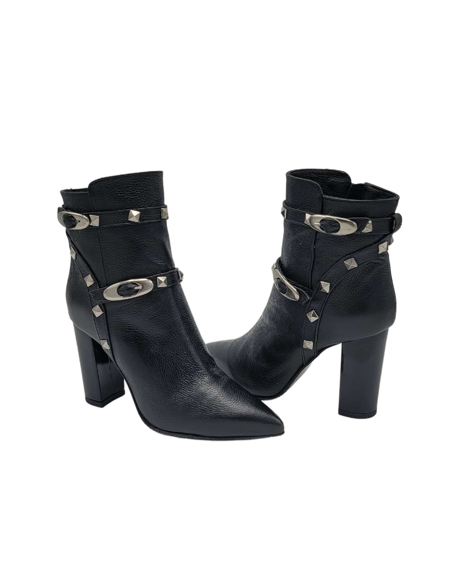 Ghete elegante cu accesorii PF0308-6 negru