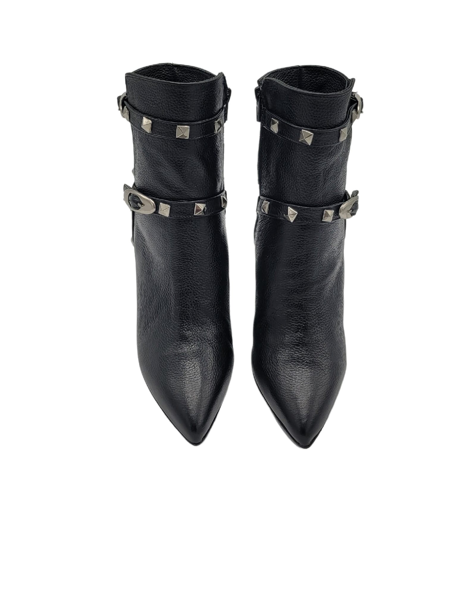 Ghete elegante cu accesorii PF0308-6 negru