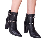Ghete elegante cu accesorii PF0308-6 negru