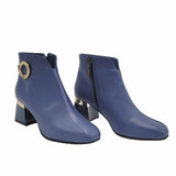 Ghete elegante cu accesoriu Pf0581 blue