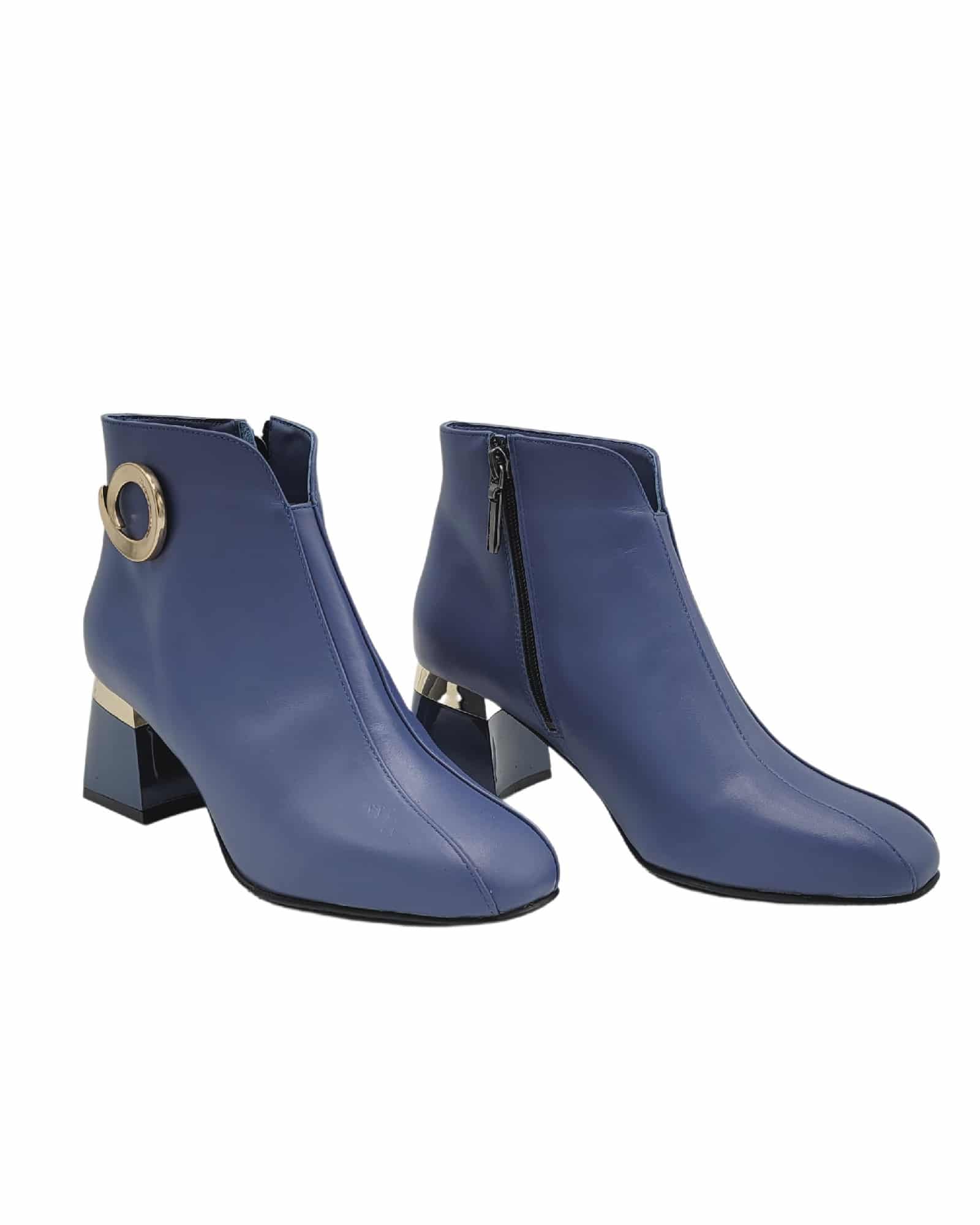 Ghete elegante cu accesoriu Pf0581 blue