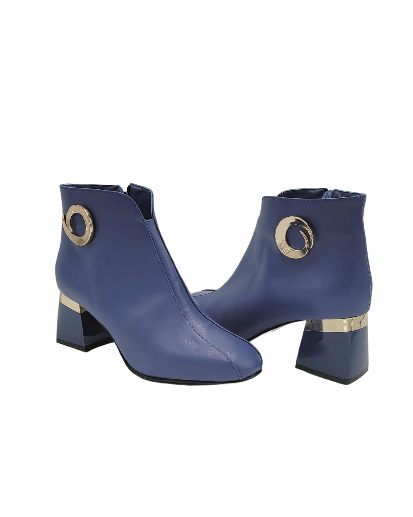 Ghete elegante cu accesoriu Pf0581 blue