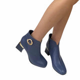 Ghete elegante cu accesoriu Pf0581 blue