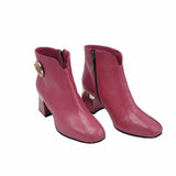 Ghete elegante cu accesoriu Pf0581 fucsia