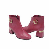 Ghete elegante cu accesoriu Pf0581 fucsia