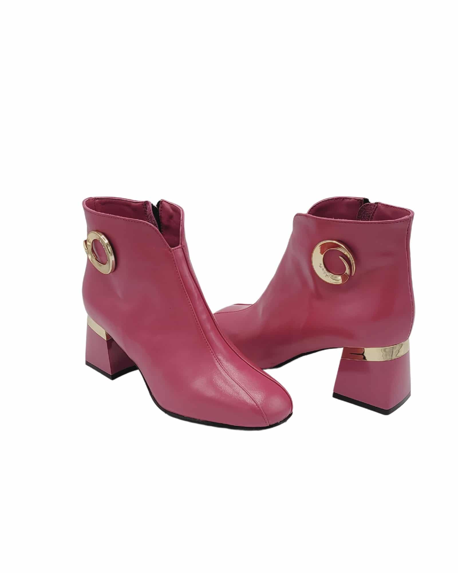 Ghete elegante cu accesoriu Pf0581 fucsia