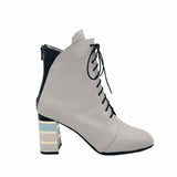 Ghete elegante cu siret PF0792-10 Grey