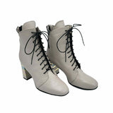 Ghete elegante cu siret PF0792-10 Grey