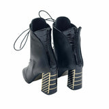 Ghete elegante cu siret PF0792-10 negru