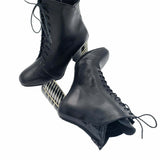Ghete elegante cu siret PF0792-10 negru