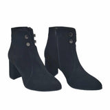 Ghete elegante cu toc imbracat Pf0166-10 negru