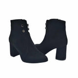 Ghete elegante cu toc imbracat Pf0166-10 negru