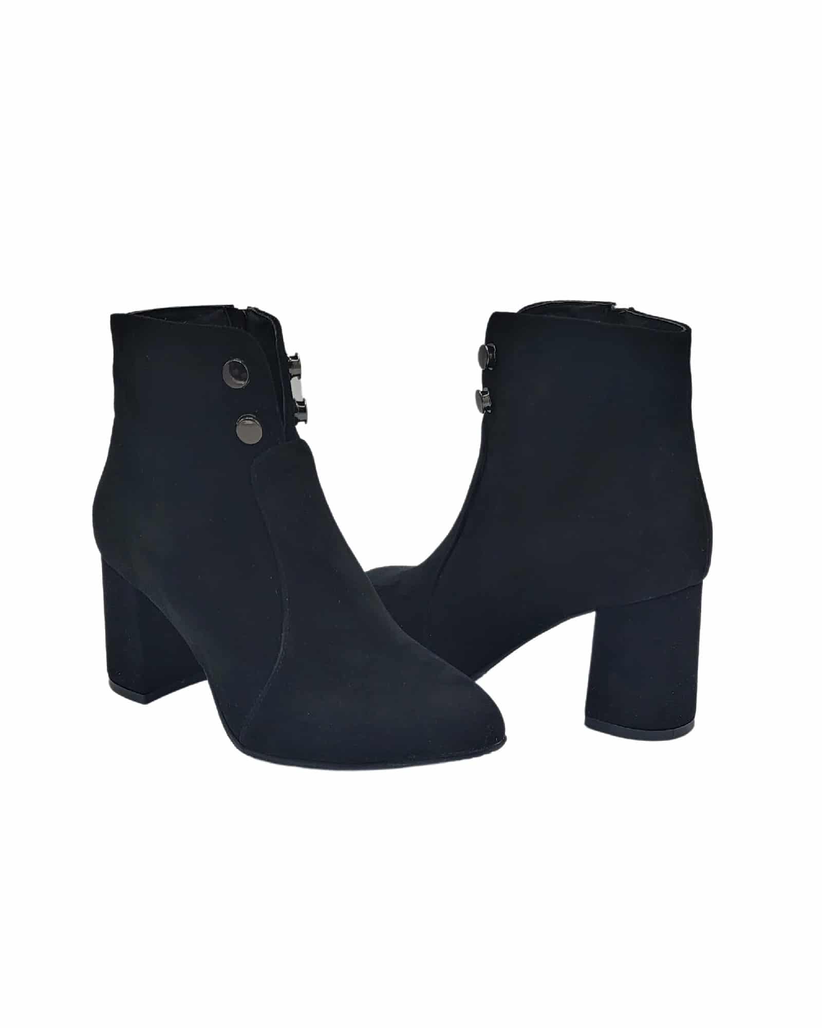 Ghete elegante cu toc imbracat Pf0166-10 negru