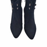 Ghete elegante cu toc imbracat Pf0166-10 negru