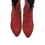 Ghete elegante cu toc imbracat Pf0166-10 rosu