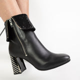 Ghete Elegante Cu Toc Patrat Betty