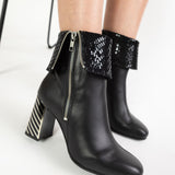 Ghete Elegante Cu Toc Patrat Betty