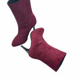 Ghete elegante cu toc subtire PF0166-18 visiniu