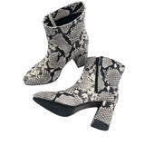 Ghete elegante Lady din piele imprimeu