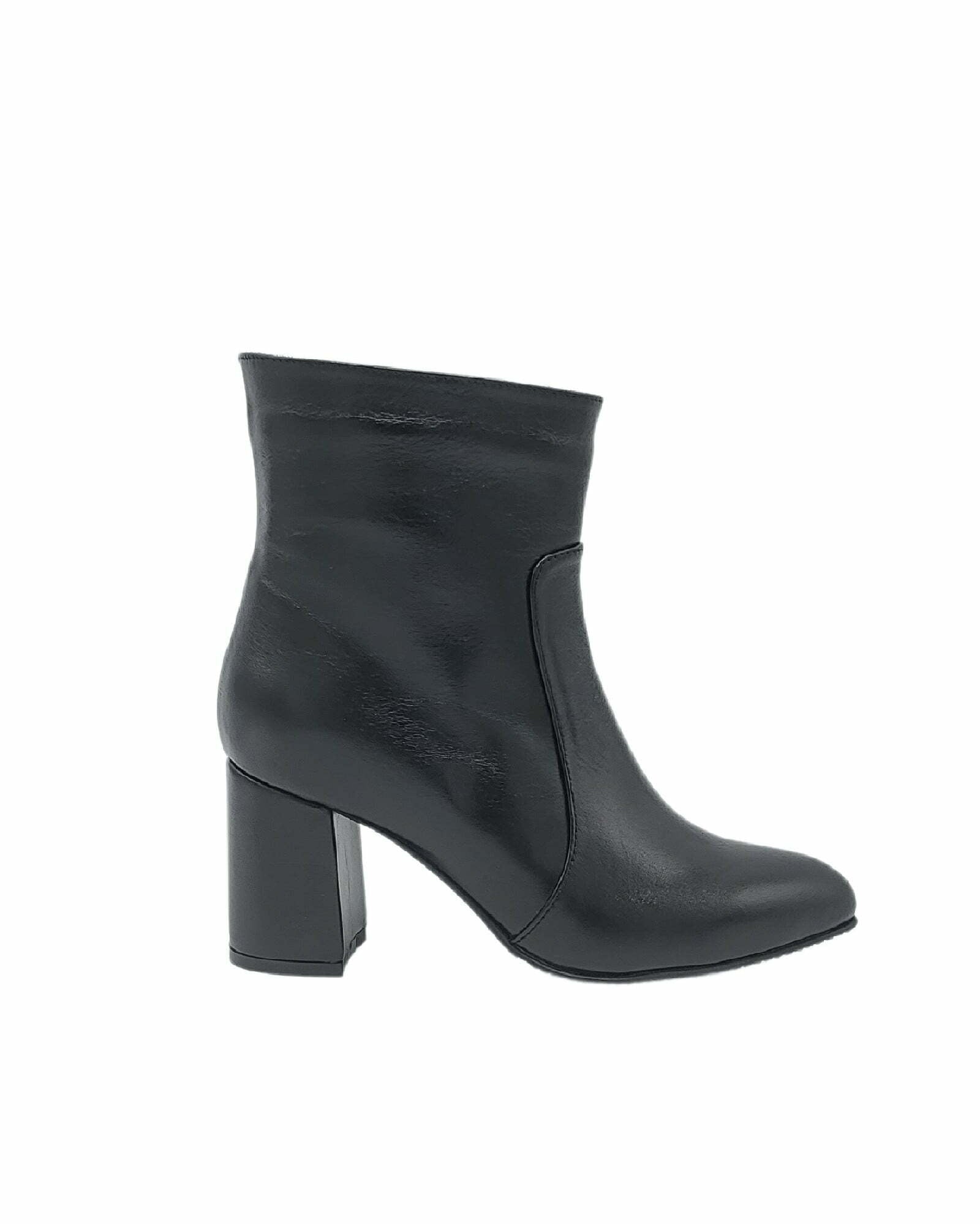 Ghete elegante Lady din piele soft neagra