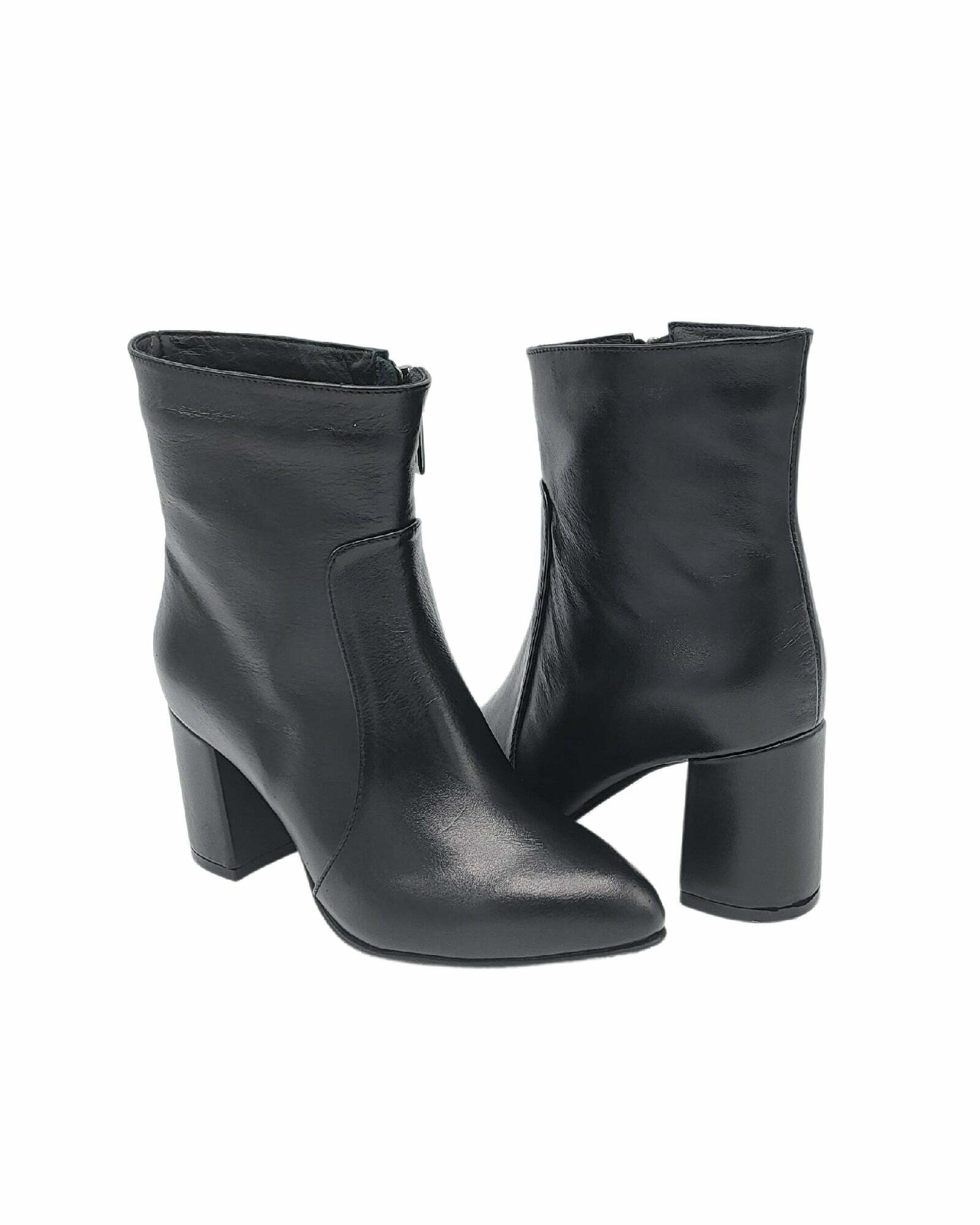 Ghete elegante Lady din piele soft neagra