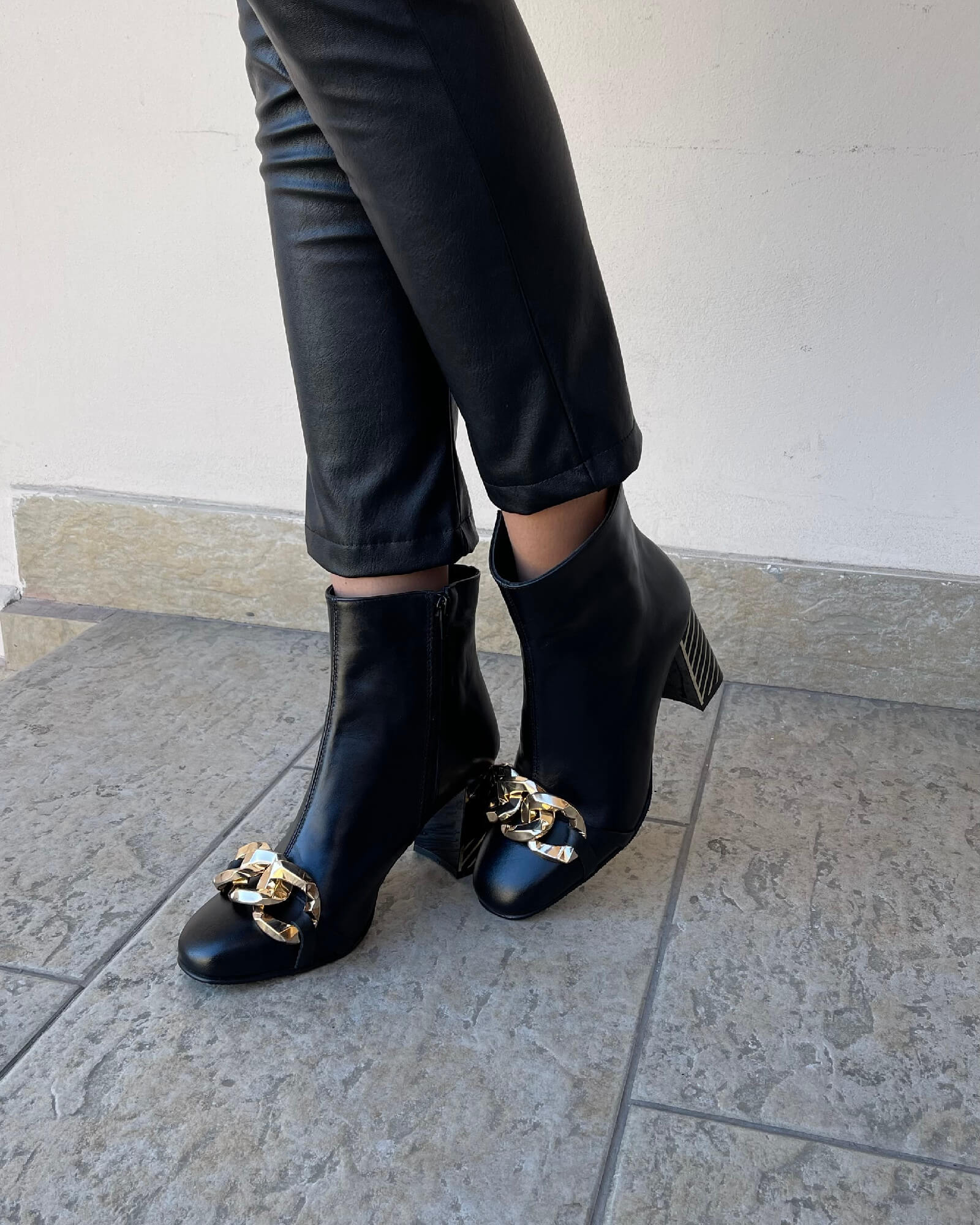 Ghete elegante PF0792-9 negru