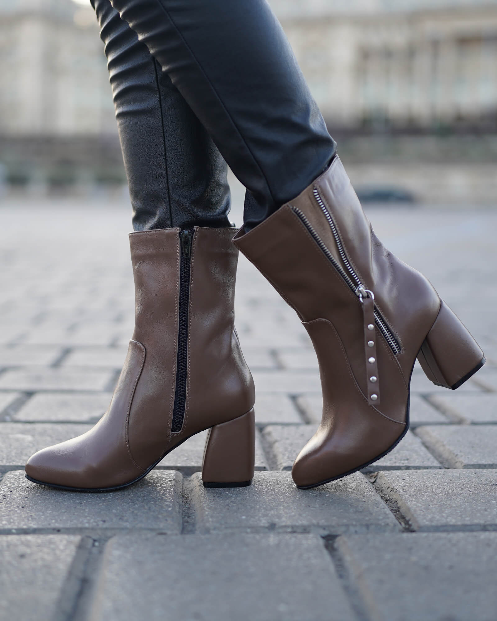Ghete elegante reglabile PF0166-25 camel