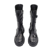 Ghete inalte barete lacuite Aquazzura Black