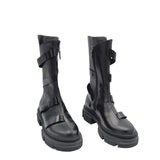 Ghete inalte barete lacuite Aquazzura Black
