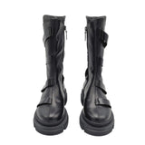 Ghete inalte barete lacuite Aquazzura Black
