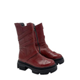 Ghete inalte cu barete Aquazzura Burgundy