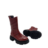Ghete inalte cu barete Aquazzura Burgundy