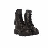 Ghete Trendy Black din piele naturala brobonata